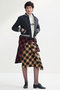 【予約販売】CASCADE SKIRT CHECK カスケードスカート マディソンブルー/MADISONBLUE