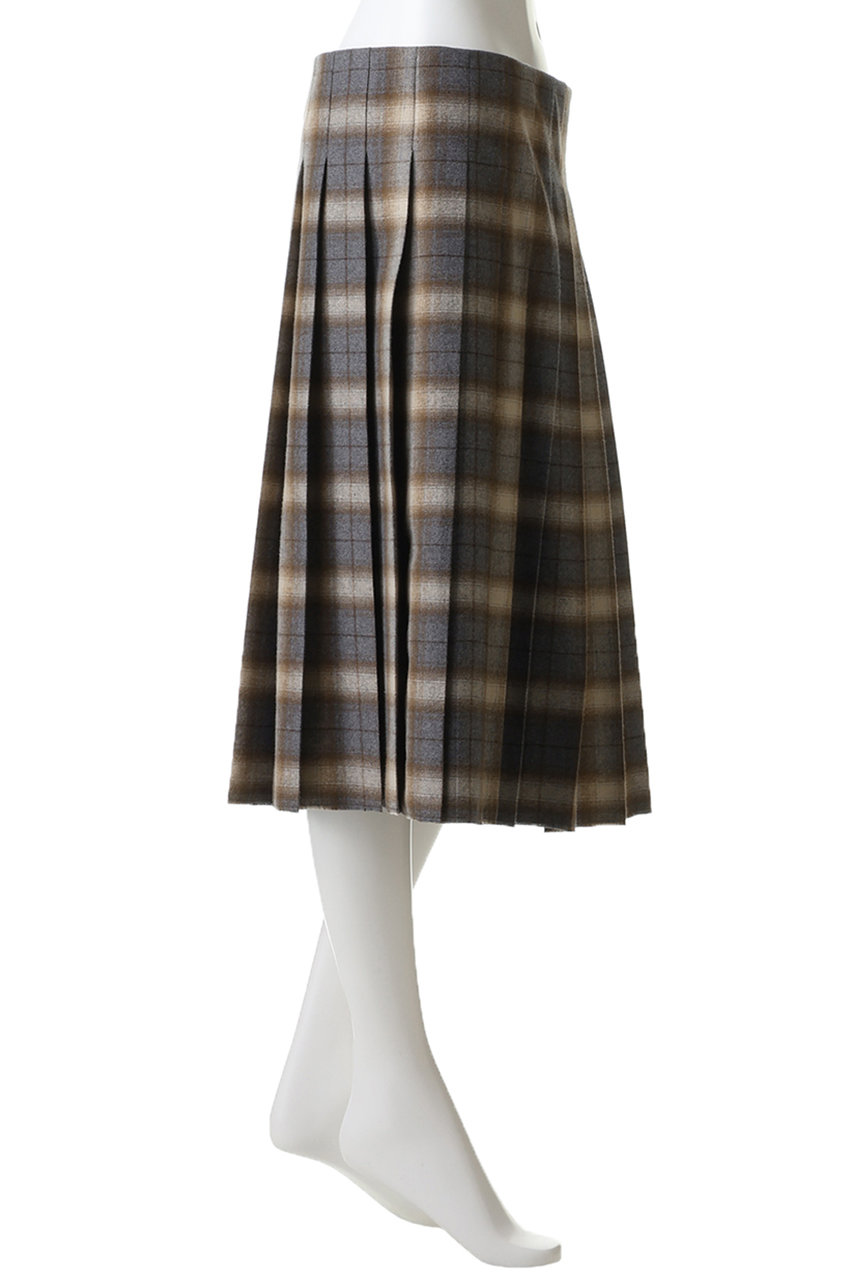 MADISONBLUE チェック柄　タイトスカート 00 XSマディソンブルー MADISONBLUE(マディソンブルー)｜【予約販売】PLEATED WRAP SKIRT