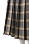 【予約販売】PLEATED WRAP SKIRT CHECK プリーツラップスカート マディソンブルー/MADISONBLUE