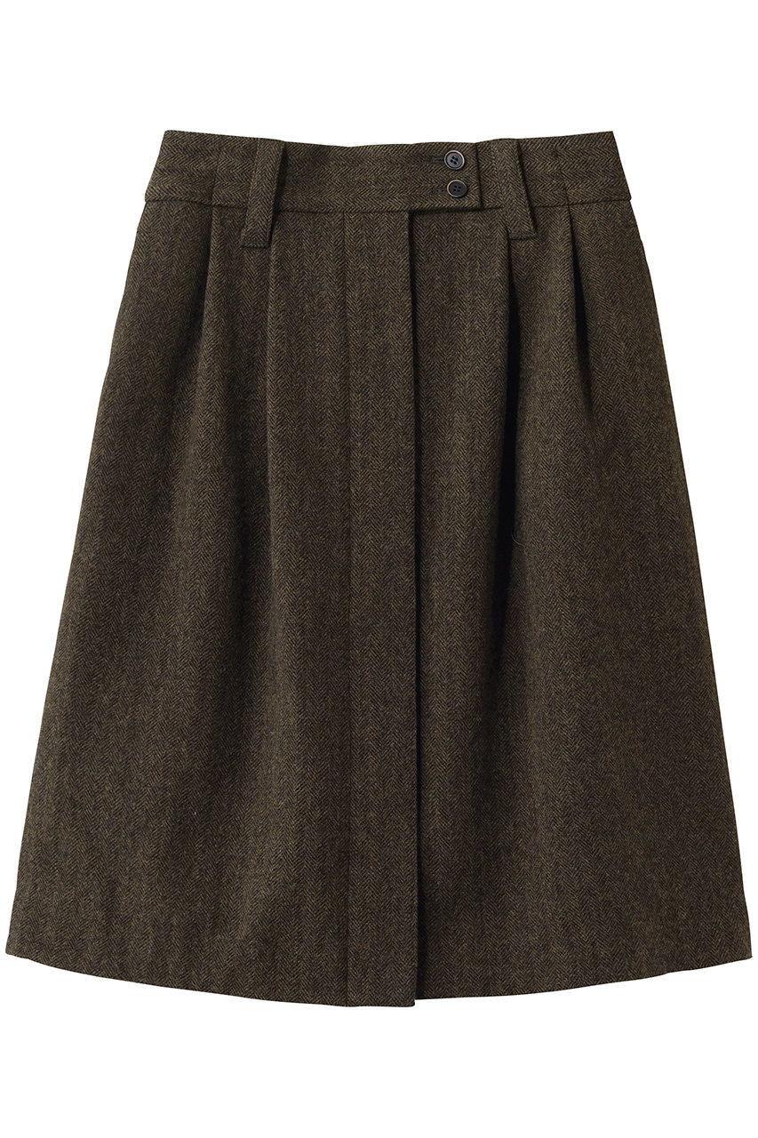 マディソンブルー/MADISONBLUEの【予約販売】SLACKS REMAKE MIDDLE SK HERRINGBONE スラックススカート(ブラウン/MB264-6014)