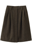SLACKS REMAKE MIDDLE SK HERRINGBONE スラックススカート マディソンブルー/MADISONBLUE