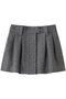 【予約販売】SLACKS REMAKE MINI SK HERRINGBONE スラックスミニスカート マディソンブルー/MADISONBLUE グレー