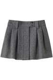 SLACKS REMAKE MINI SK HERRINGBONE スラックスミニスカート