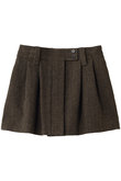 SLACKS REMAKE MINI SK HERRINGBONE スラックスミニスカート