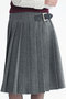 【予約販売】PLEATED WRAP SK HERRINGBONE プリーツラップスカート マディソンブルー/MADISONBLUE