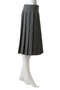 【予約販売】PLEATED WRAP SK HERRINGBONE プリーツラップスカート マディソンブルー/MADISONBLUE