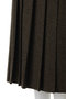 【予約販売】PLEATED WRAP SK HERRINGBONE プリーツラップスカート マディソンブルー/MADISONBLUE