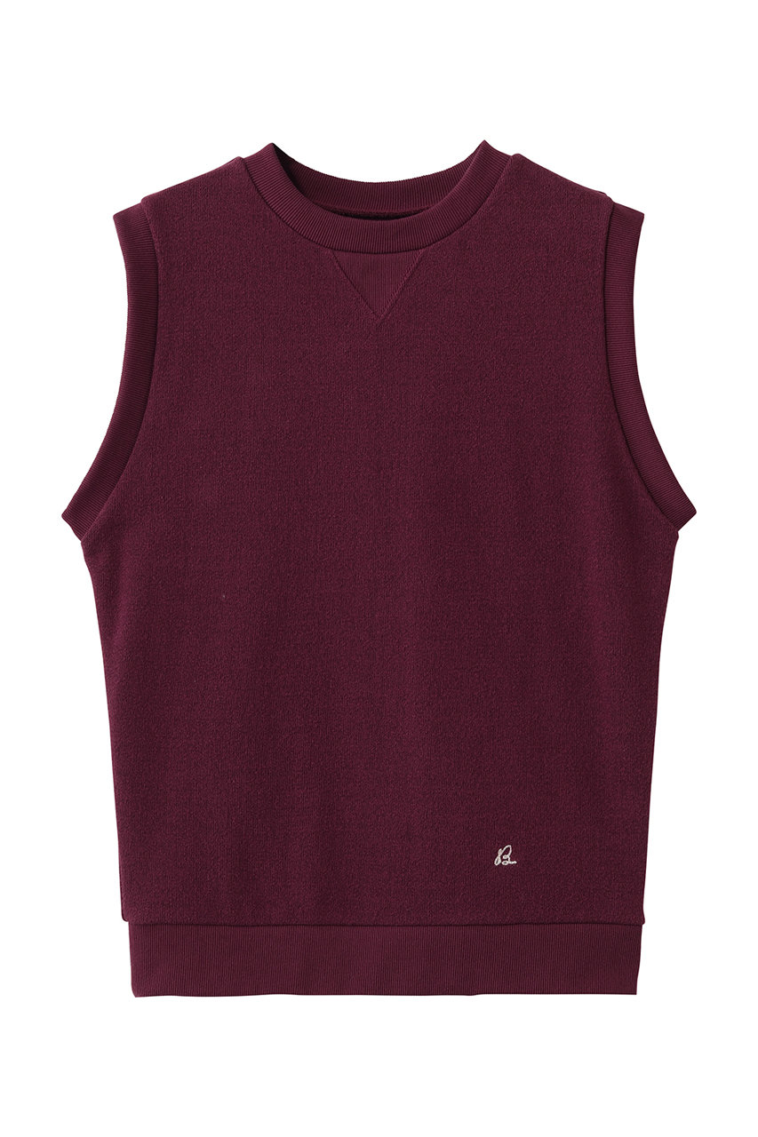 マディソンブルー/MADISONBLUEの【予約販売】SWEAT VEST スウェットベスト(ボルドー/MB264-7006)