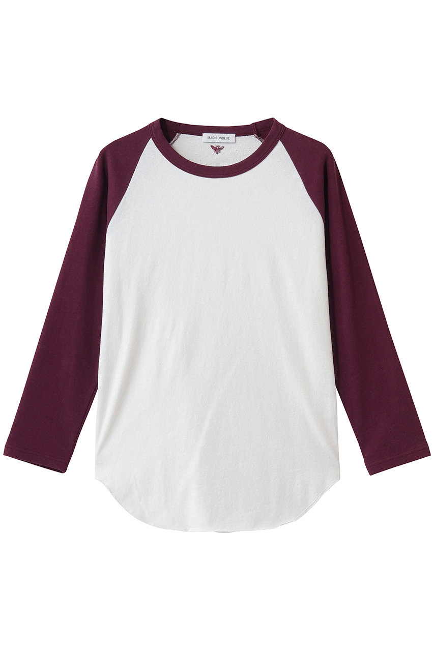 マディソンブルー/MADISONBLUEの【予約販売】RAGLAN SLEEVE TEE ラグランTシャツ(ボルドー/MB264-7007)