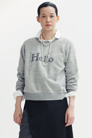 マディソンブルー/MADISONBLUEの【予約販売】HELLO SWEAT L/S URAKE ロングスリーブスウェット(110100/110105)