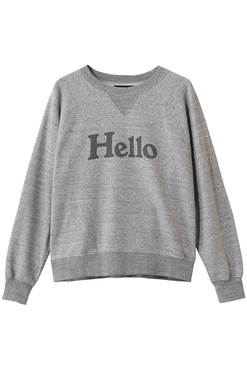 マディソンブルー/MADISONBLUEの【予約販売】HELLO SWEAT L/S URAKE ロングスリーブスウェット(ライトグレー/MB264-7010)