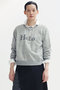 【予約販売】HELLO SWEAT L/S URAKE ロングスリーブスウェット マディソンブルー/MADISONBLUE