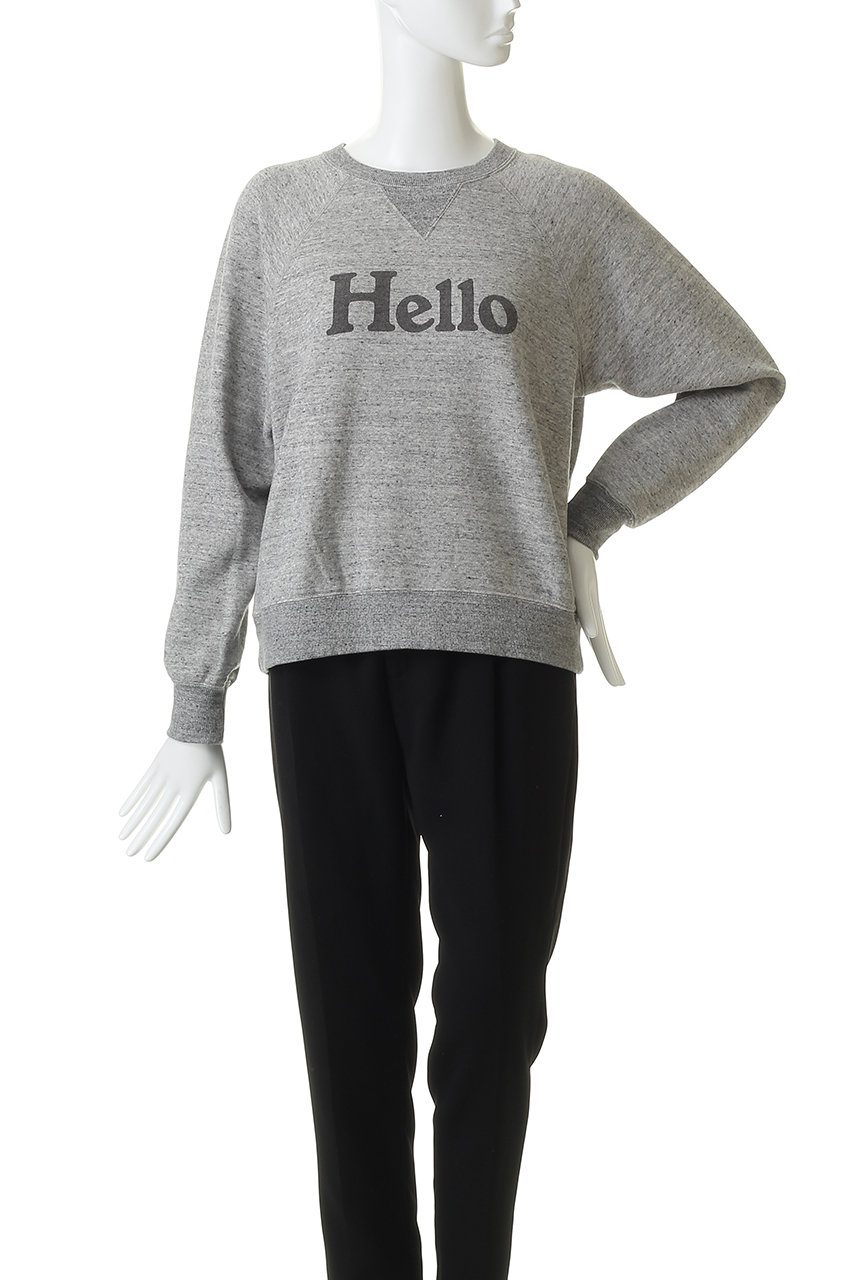 MADISONBLUE Hello スウェット 00サイズ グレー MADISONBLUE(マディソンブルー)｜【予約販売】HELLO SWEAT L/S URAKE