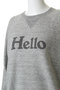 【予約販売】HELLO SWEAT L/S URAKE ロングスリーブスウェット マディソンブルー/MADISONBLUE