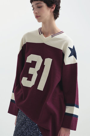 マディソンブルー/MADISONBLUEの【予約販売】FOOTBALL KNIT SHIRTS ニットシャツ(110300/110301)