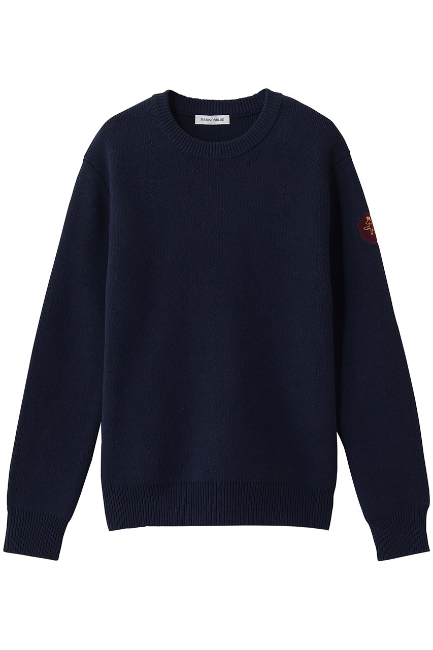 MADISONBLUE CREW NECK KNIT クルーネックニット (ネイビー, 00) マディソンブルー ELLE SHOP