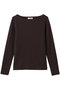 【予約販売】BOAT NECK KNIT COTTON ボートネックニット マディソンブルー/MADISONBLUE ブラウン