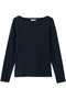 【予約販売】BOAT NECK KNIT COTTON ボートネックニット マディソンブルー/MADISONBLUE ネイビー