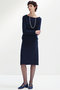 【予約販売】BOAT NECK KNIT COTTON ボートネックニット マディソンブルー/MADISONBLUE