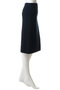 KNIT SEMI-FLARE SK COTTON セミフレアニットスカート マディソンブルー/MADISONBLUE