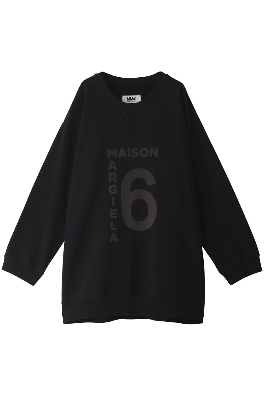 エムエム6 メゾン マルジェラ/MM6 Maison Margielaのロゴスウェットシャツ(ブラック/S52GU0175S25337)