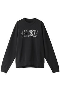 MM6 Maison Margiela(エムエム6 メゾン マルジェラ)｜【UNISEX】Numeric logo フーディー スウェット  トップス/ブラック の通販｜ELLESHOP・(エル・ショップ)