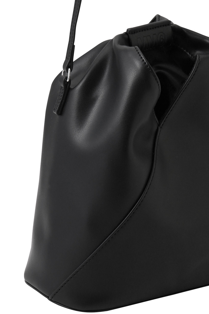 MM6 黒 ハンドバッグ クロスデザイン MM6 Maison Margiela エムエム 6 メゾンマルジェラ クロスボディ