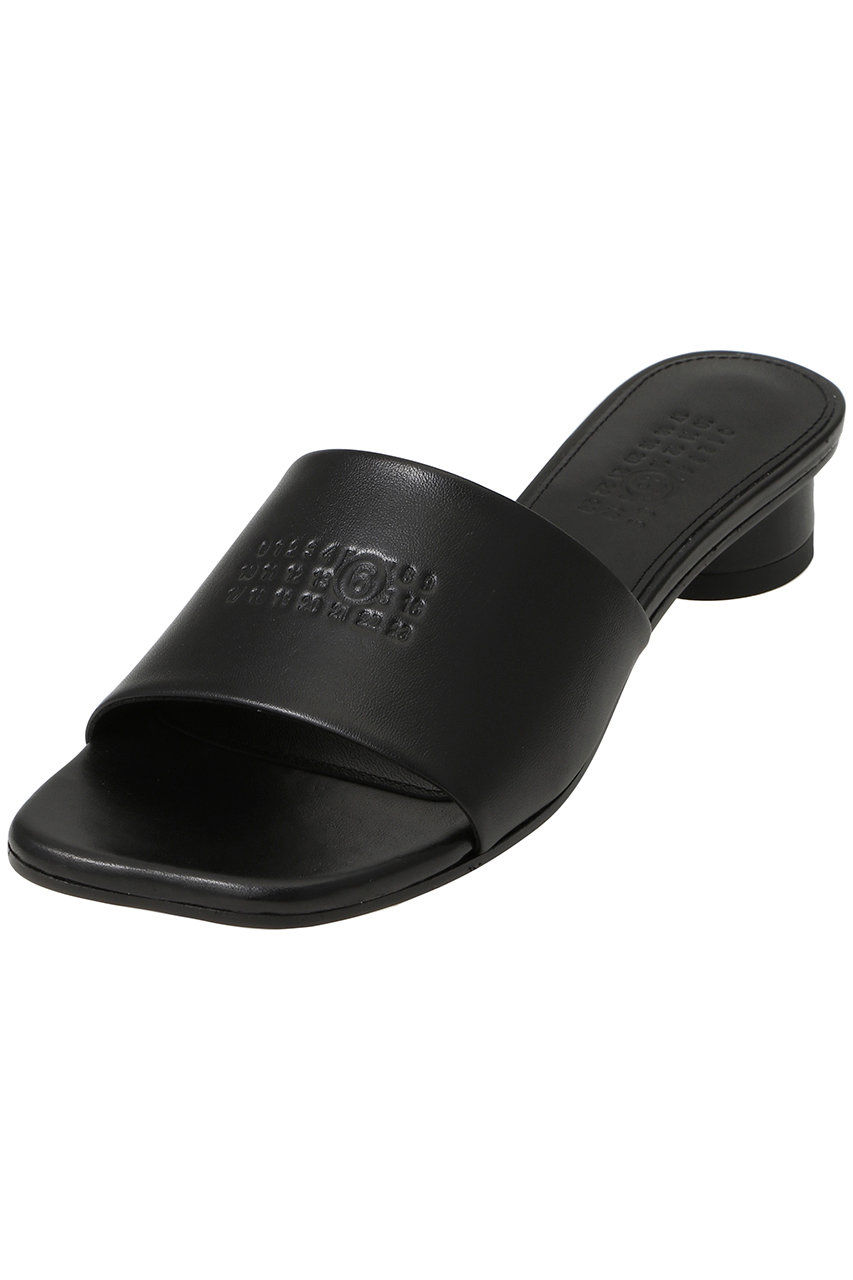 MM6 Maison Margiela ナンバリング ロゴ ヒールサンダル (ブラック, 36(23)) エムエム6 メゾン マルジェラ ELLE SHOP MM6 Maison Margiela ナンバリング ロゴ ヒールサンダル (ブラック, 36(23)) エムエム6 メゾン マルジェラ ELLE SHOP