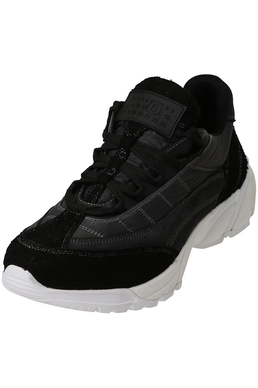 MM6 Maison Margiela 【MEN】スニーカー (ブラック, 39) エムエム6 メゾン マルジェラ ELLE SHOP MM6 Maison Margiela 【MEN】スニーカー (ブラック, 39) エムエム6 メゾン マルジェラ ELLE SHOP