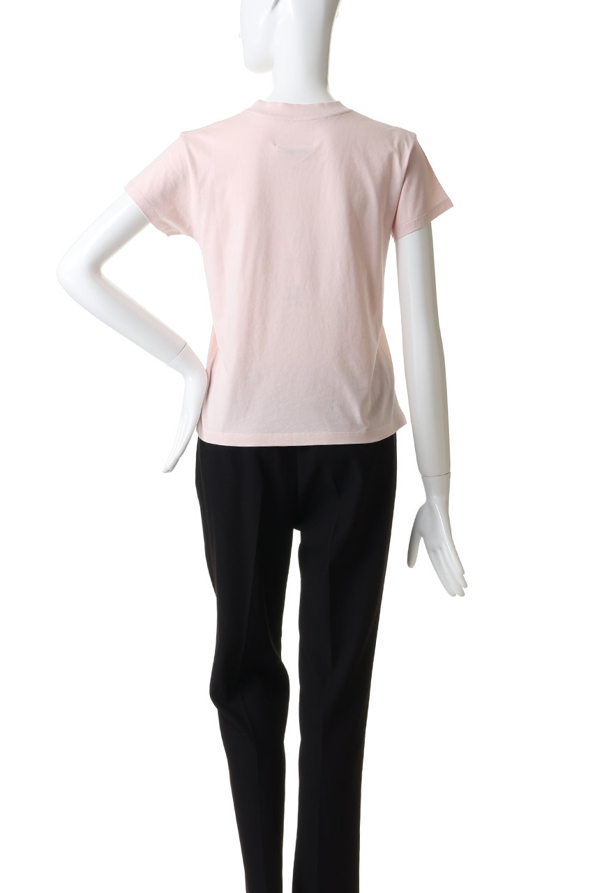 MM6 Maison Margiela ピンク 半袖Tシャツ MM6 Maison Margiela Vintage Jersey T-Shirt - Heavy cotton tee in