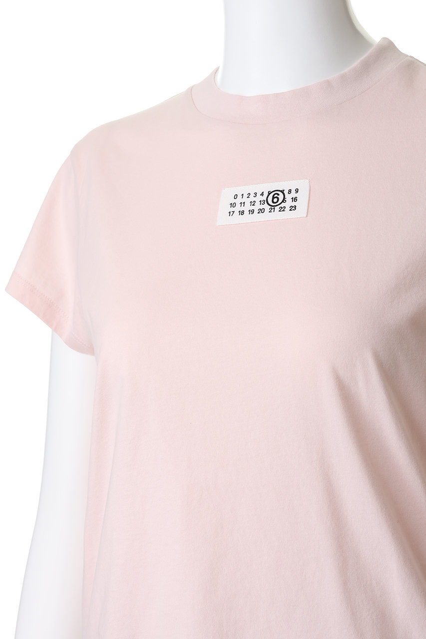 MM6 Maison Margiela ピンク 半袖Tシャツ MM6 Maison Margiela Vintage Jersey T-Shirt - Heavy cotton tee in