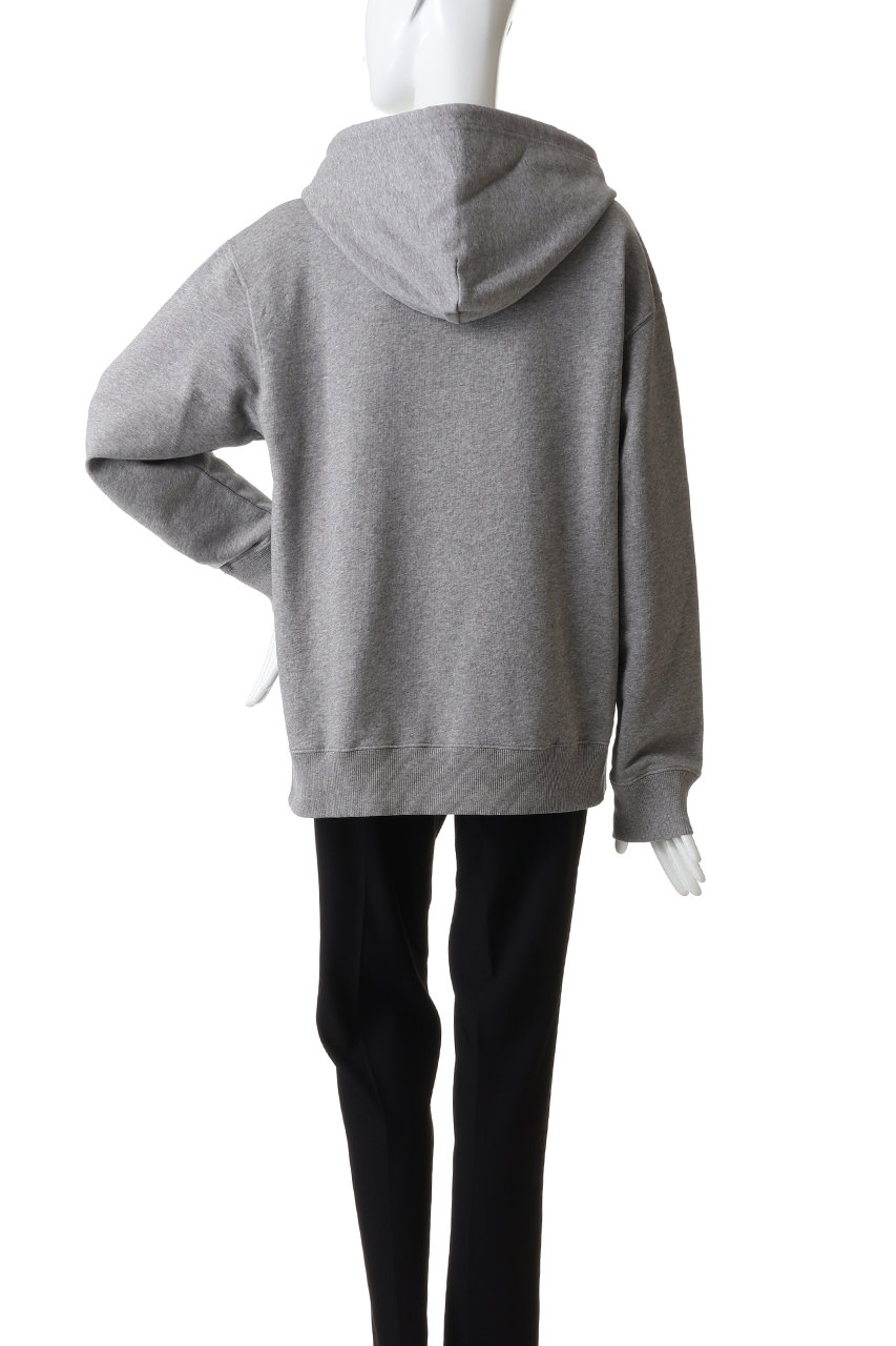 MM6 Maison Margiela / エムエムシックスメゾンマルジェラ | 2021AW | コットン フーデッド ロゴ トレーナー | 16 | グレー | レディース MM6 Maison Margiela(エムエム6 メゾン マルジェラ)｜ロゴ フーディー