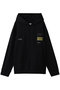 ロゴ フーディースウェットシャツ エムエム6 メゾン マルジェラ/MM6 Maison Margiela ブラック