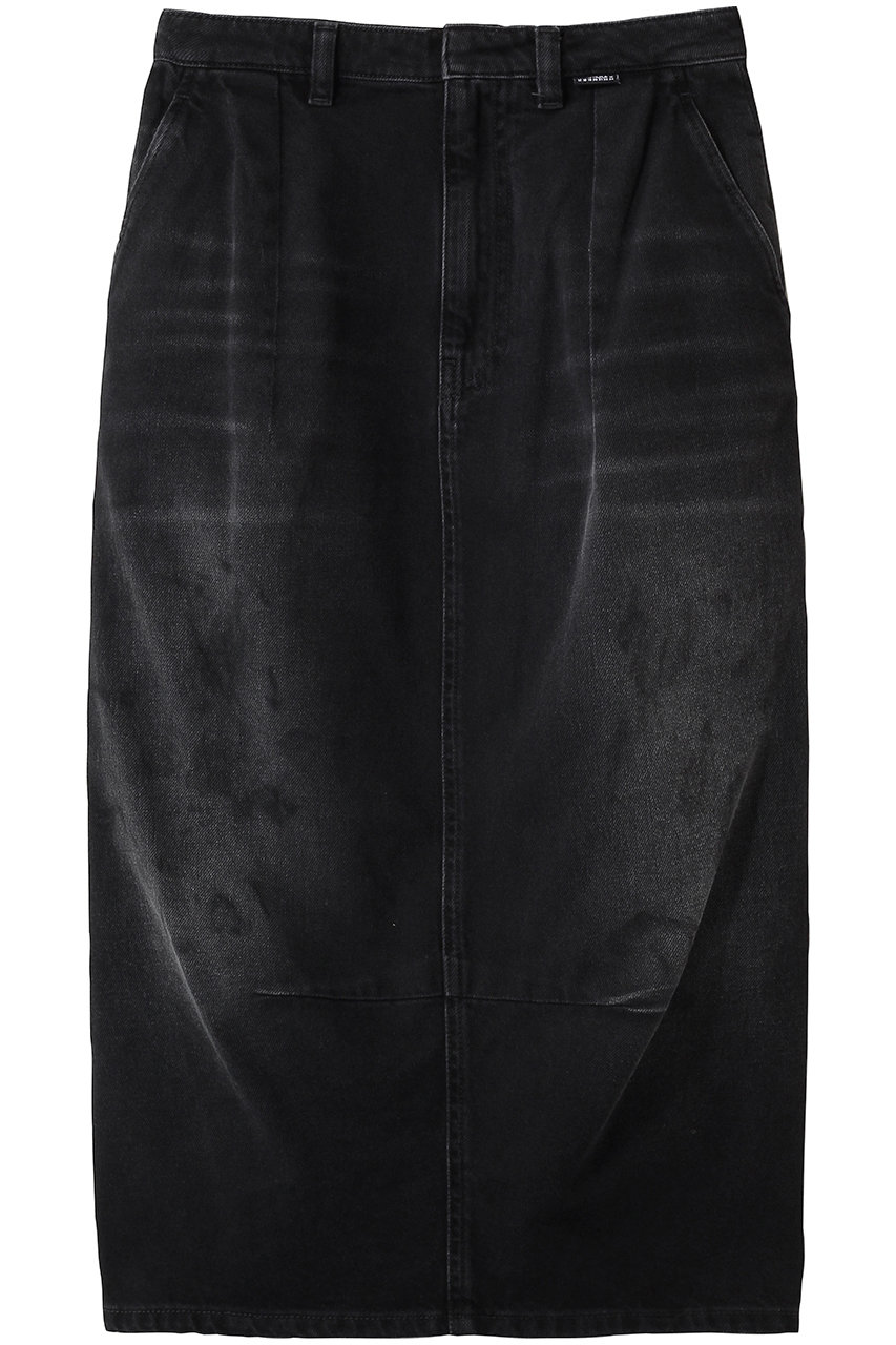 エムエム6 メゾン マルジェラ/MM6 Maison Margielaのミディ デニムスカート(ブラック/S52ME0030M30064)