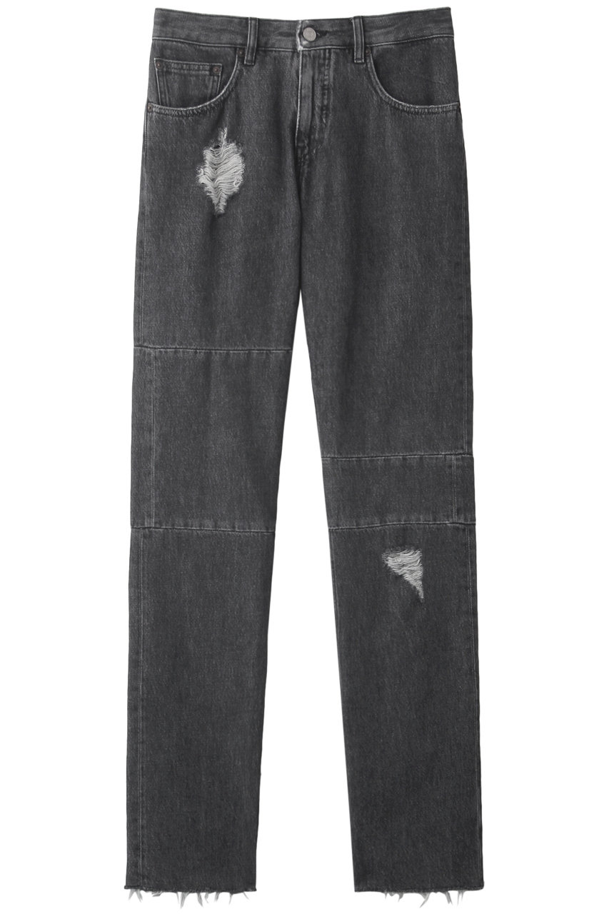 SALE 【50%OFF】 MM6 Maison Margiela エムエム6 メゾン マルジェラ 【Capsule】ダメージ加工デニムパンツ ブラック