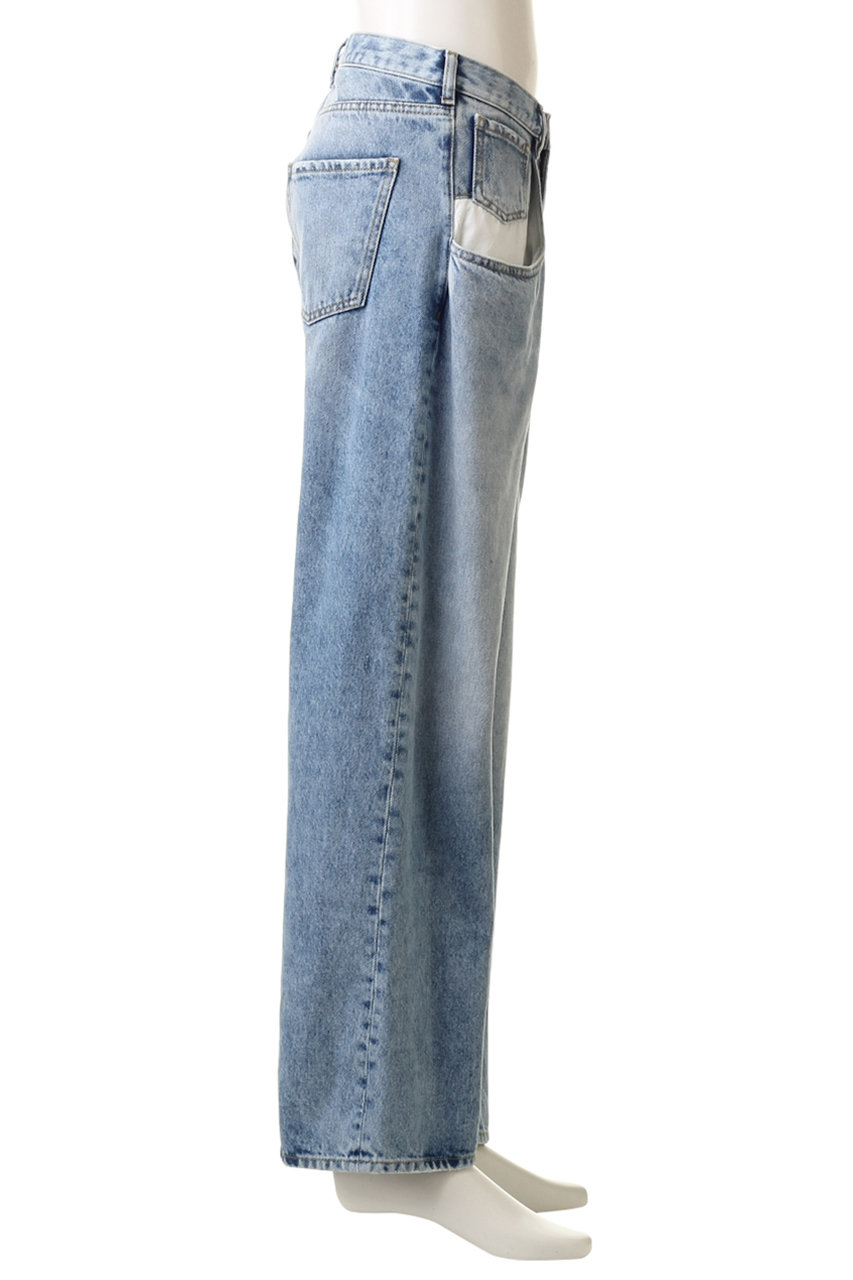 メゾンマルジェラ  ストレートジーンズ コントラストポケット付き裾24cm