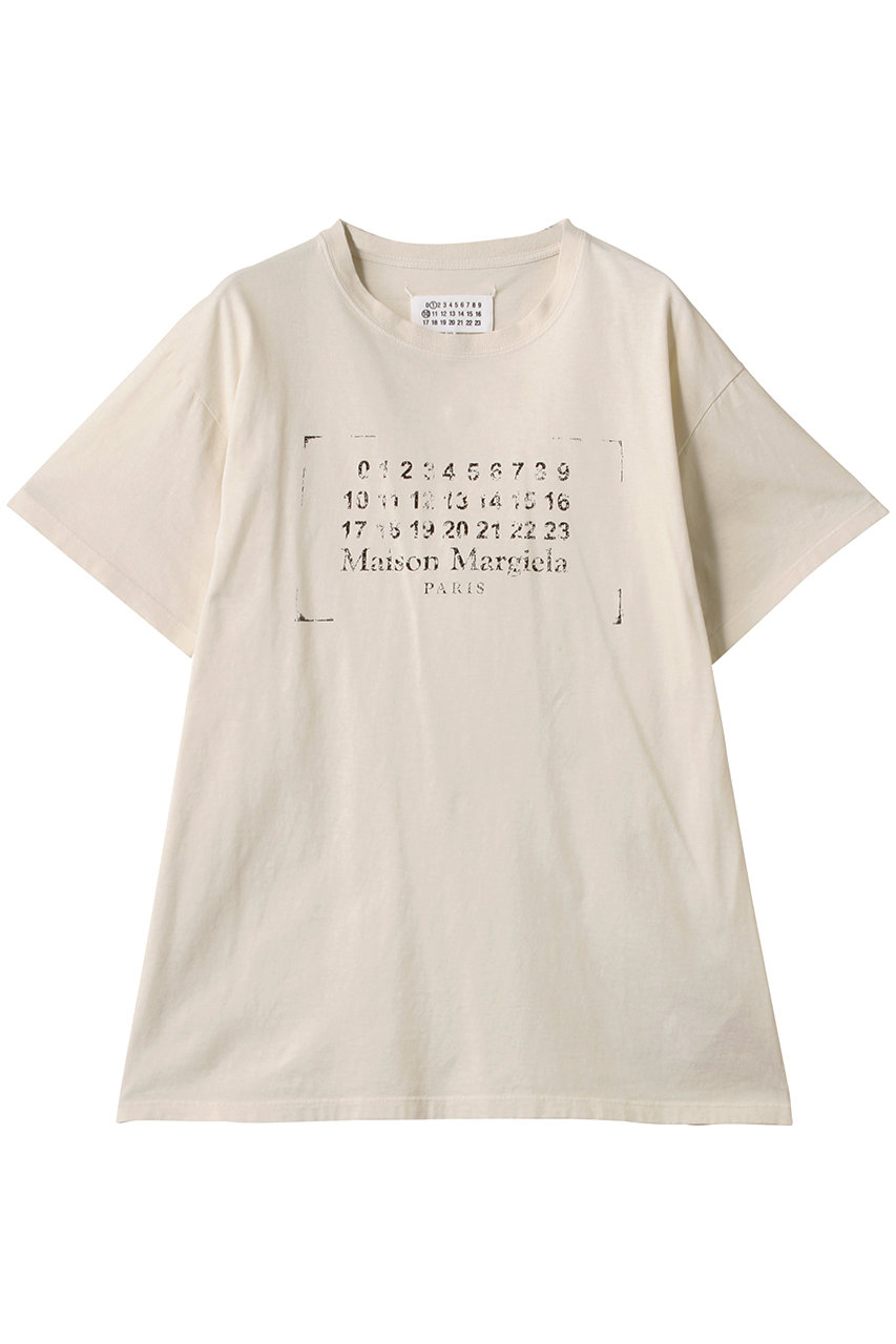 メゾン マルジェラ/Maison MargielaのロゴプリントTシャツ(バター/S51GC0534S24575)