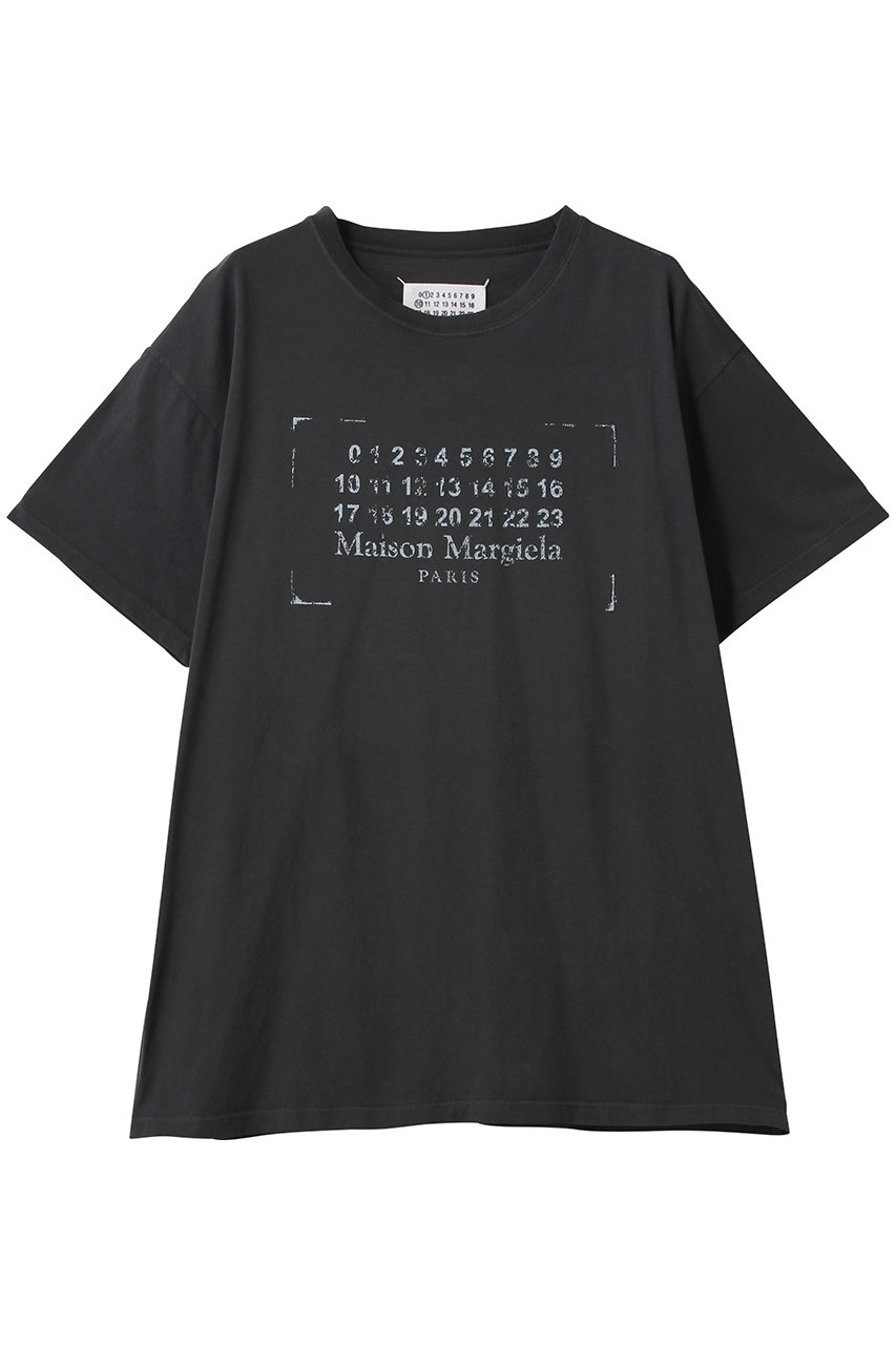 メゾン マルジェラ/Maison MargielaのロゴプリントTシャツ(ウォッシュトブラック/S51GC0534S24575)