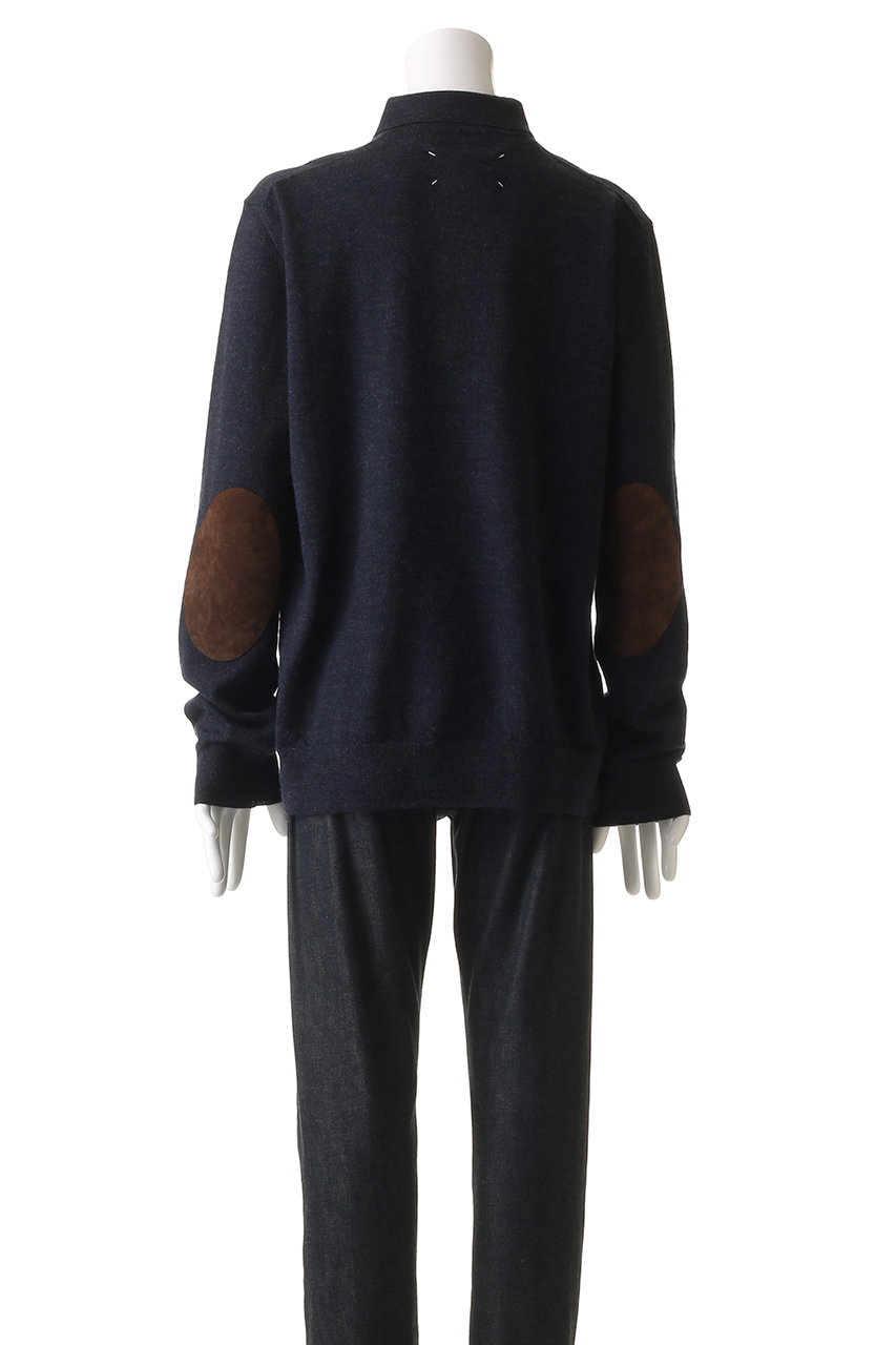 Maison Margiela ネイビー ニットポロシャツ 肘パッチ　Sサイズ Maison Margiela(メゾン マルジェラ)｜【MEN】ニット ポロ
