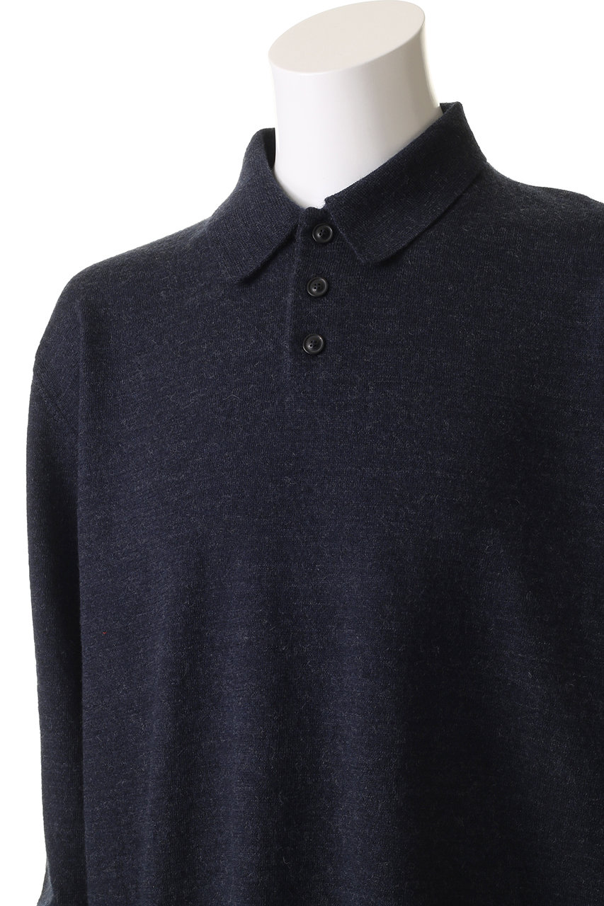 Maison Margiela ネイビー ニットポロシャツ 肘パッチ　Sサイズ Maison Margiela(メゾン マルジェラ)｜【MEN】ニット ポロ