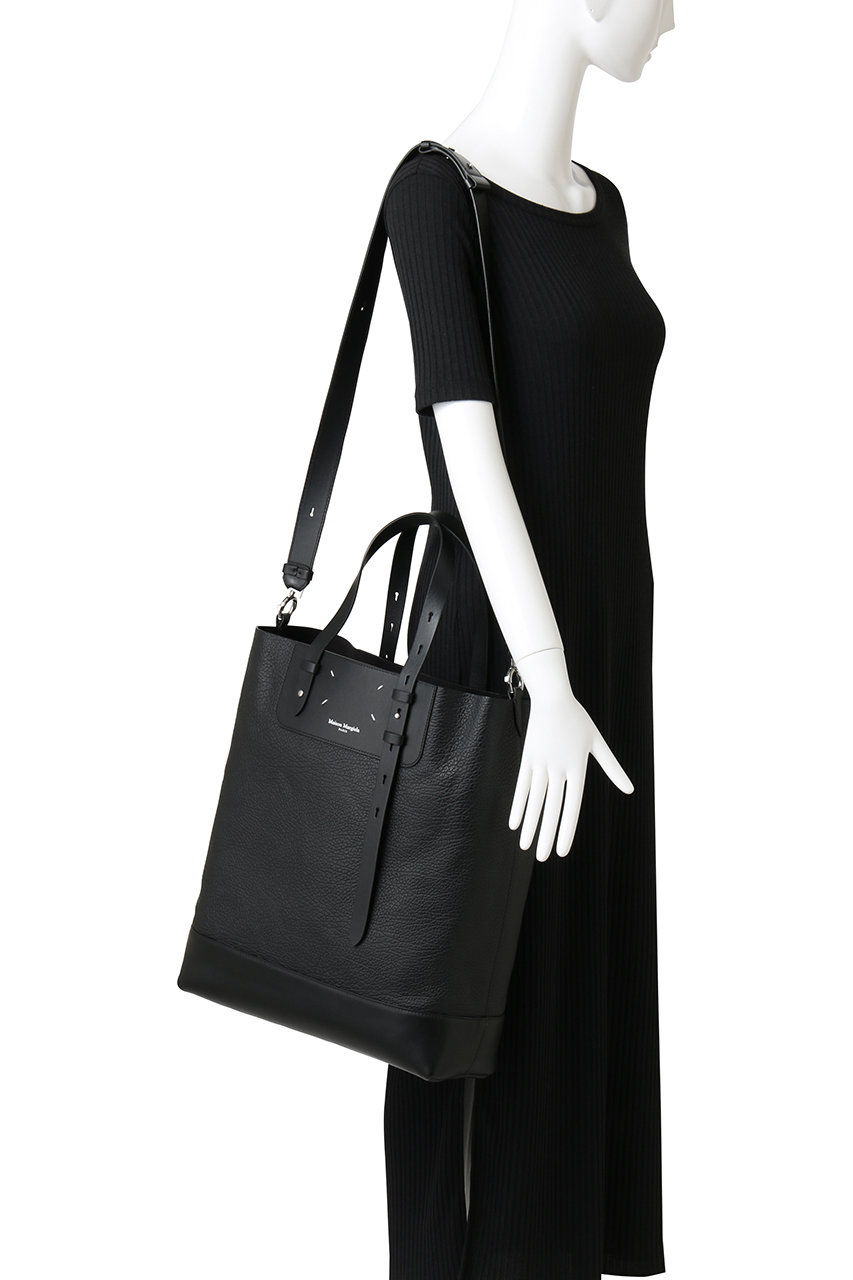 Maison Margiela ブラックレザー バッグ MAISON MARGLELA＜メゾンマルジェラ＞ レザーハンドバッグ