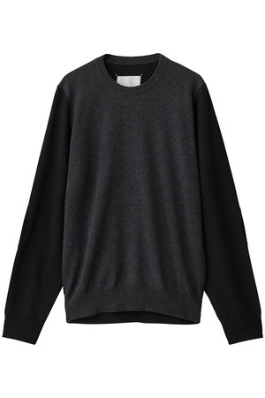 メゾン マルジェラ/Maison Margielaの【MEN】バイカラー クルーネック ニットトップス(110300/110301)