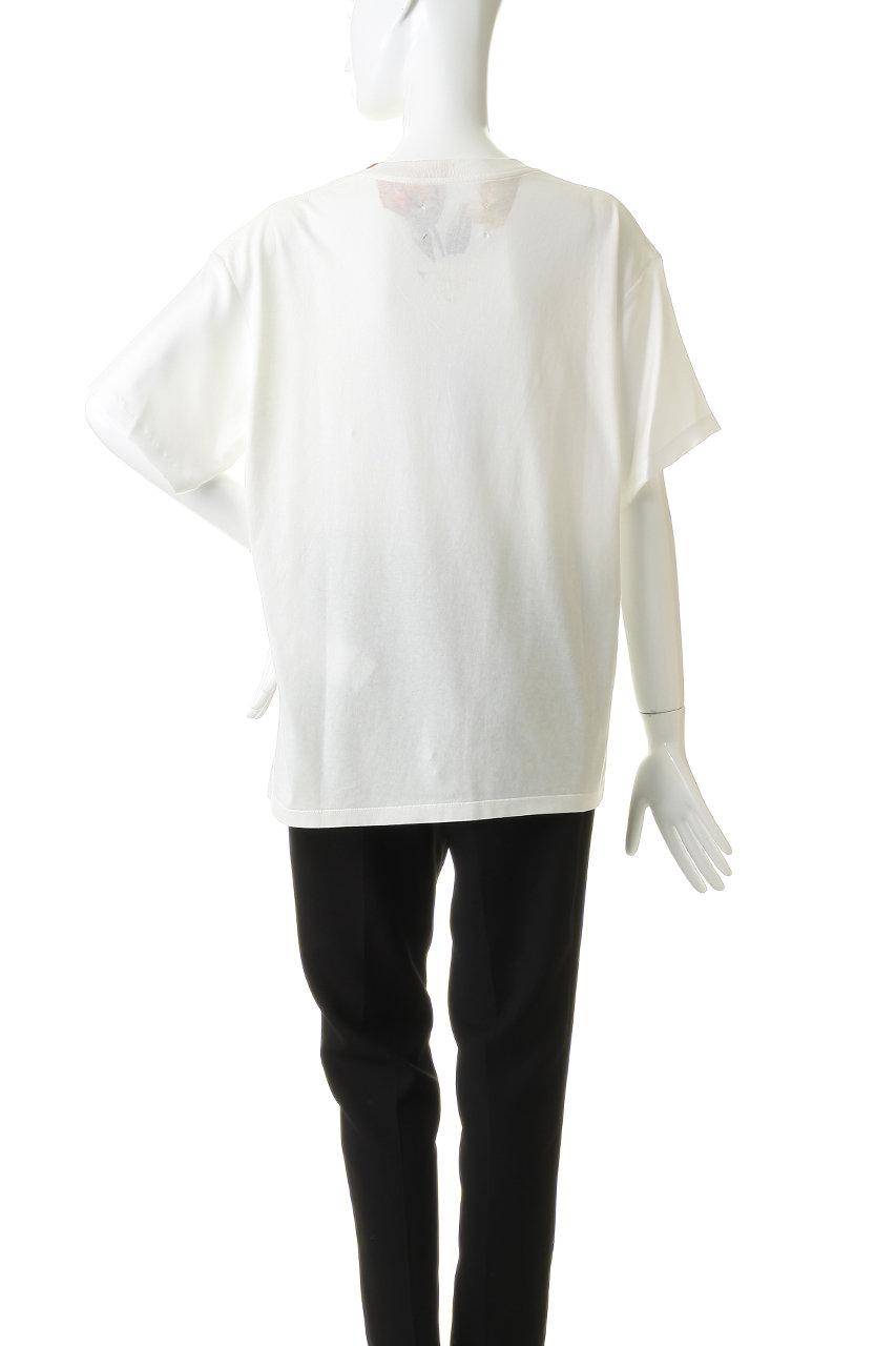 Maison Margiela(メゾン マルジェラ)｜フラワーVネック Tシャツ/オフ