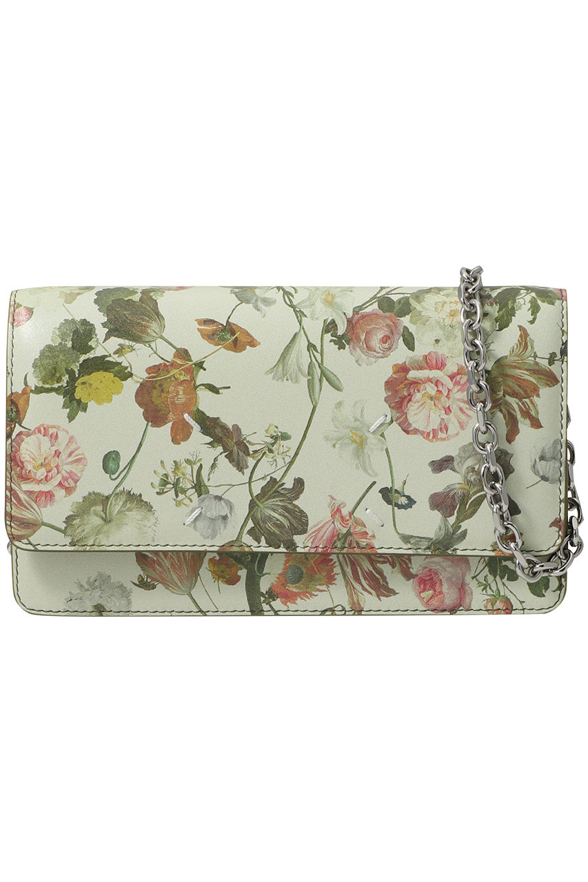 メゾン マルジェラ/Maison Margielaの【UNISEX】フラワー 4ステッチ チェーン ウォレット(フラワーウォシュトアウトホワイト/SA3UI0008P8979)