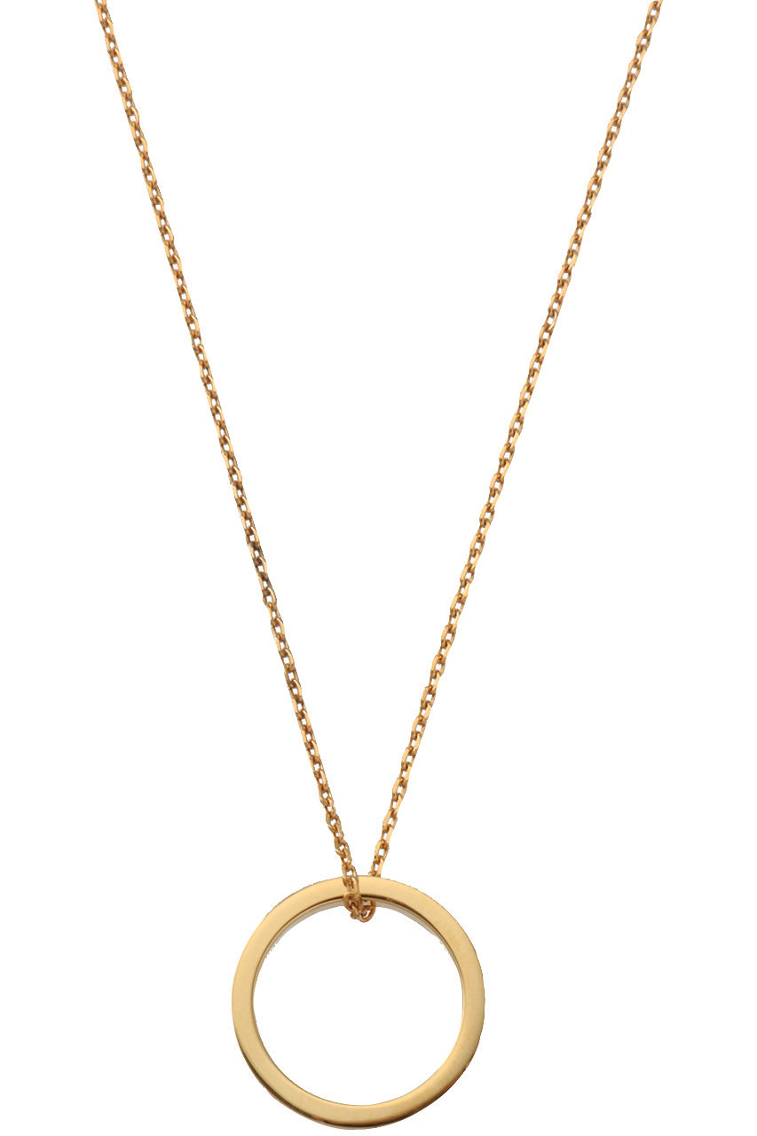 メゾン マルジェラ/Maison Margielaの【UNISEX】ロゴ リファレンス ネックレス ウィズ リング 3 mm(イエローゴールド/SM1UU0066P8865)