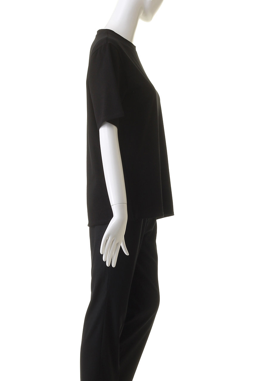 【The Row】Chiara コットンジャージー Tシャツ、ブラック Chiara Top オーガニックコットン ____ – The Row