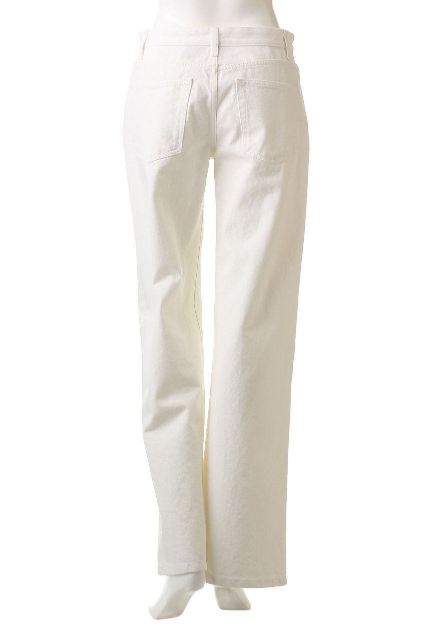 ★関税込★ THE ROW Eglitta ワイドレッグ ジーンズ ホワイト Eglitta mid-rise wide-leg jeans in white - The Row | Mytheresa