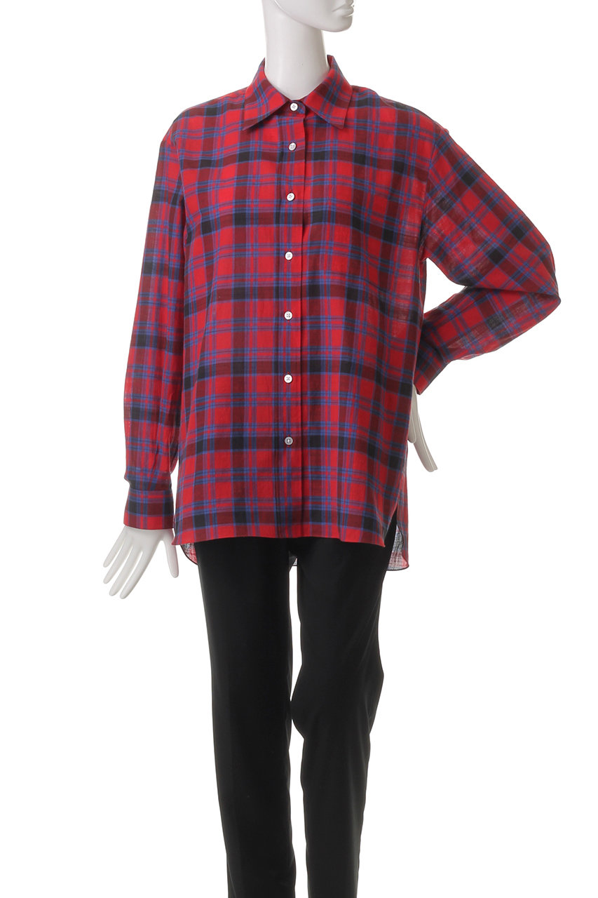 THE ROW | ザ ロウ（ザ ロー)｜NESSON SHIRT/レッド×ブルー の