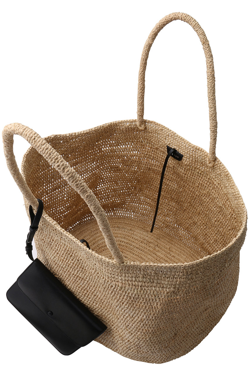 The Row ザ・ロウ OREGON ナチュラル ラフィア バスケットバッグ THE ROW | ザ ロウ（ザ ロー)｜OREGON/ナチュラル の通販｜ELLESHOP