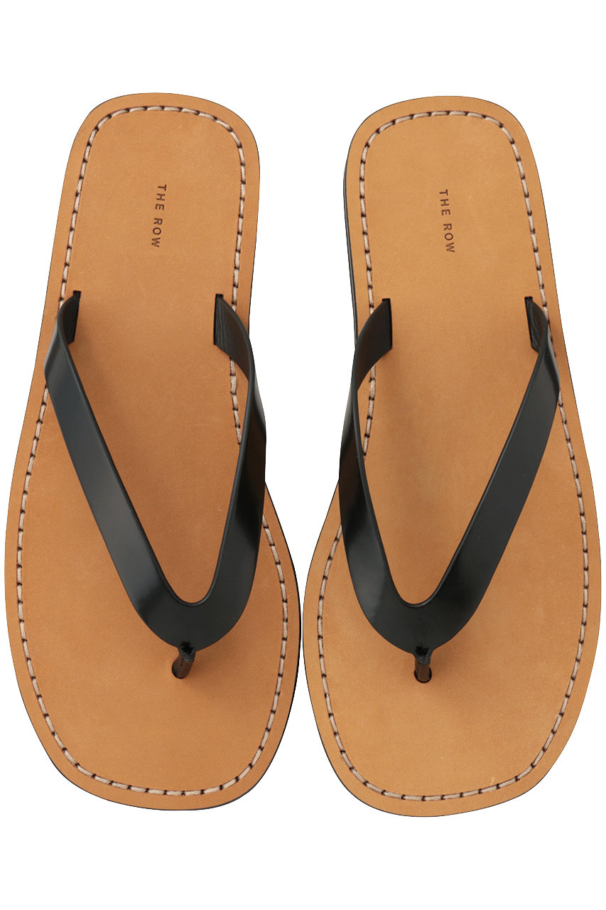 ザ・ロウ/THE ROWのCITY FLIP FLOP(ブラック×ナチュラル/F1388 L60C)